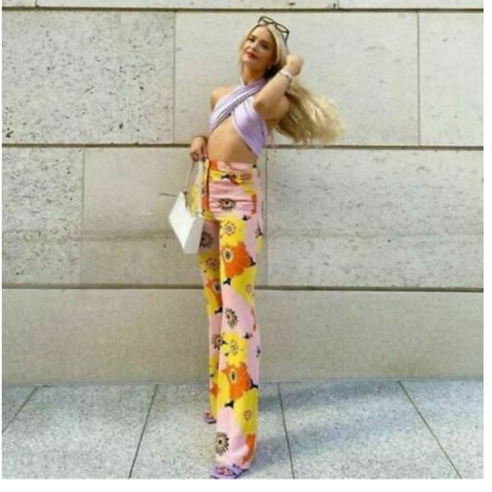 Zara floral pants